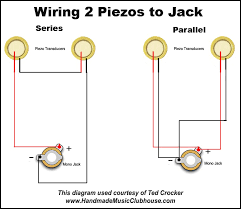 Series parallel humbucker wiring diagram from tysontone.com print the wiring diagram off and use highlighters to be able to trace the circuit. 4 Ways To Electrify Your Cigar Box Guitars With Piezo Pickup Harnesses Diagrams Included C B Gitty Crafter Supply