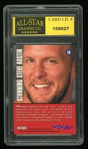 1995 WCW Cardz Stunning Steve "Stone Cold" Austin ASG 9 Rookie Card RC #29  HOF