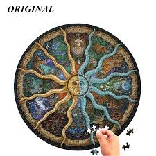 How to do a 500 piece puzzle from start to finish: Round Jigsaw Puzzle 500 Piece For Adults Zodiac Horoscope Puzzle Diy Constellation Circular Jigsaw Puzzles Cool And Challenge Walmart Canada