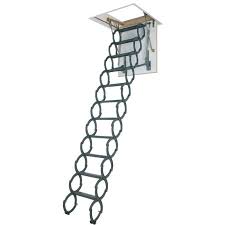 Intsupermai attic loft ladder stairs loft wall folding ladder with scissor structure wall mounted type for home refit 9.8ft height (black). Concertina Loft Ladder Complete With Hatch And Frame