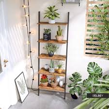 Bibliothèque étagères bois et métal esprit loft sur mesure. Ramizu Etagere Inclinee 5 Niveaux Style Industriel Selsey