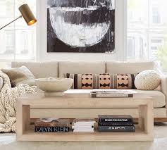 A coffee table is a low table designed to be placed in a sitting area for convenient support of beverages, remote controls, magazines, books (especially large, illustrated coffee table books), decorative objects, and other small items. Orion Handcrafted Terra Cotta Bowls Pottery Barn