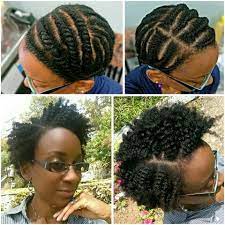 1 Set 2 Styles On Short Natural Hair 1st Style Flat Twist Short Term Protective Style 2nd Style N Natural Hair Twists Hair Styles Natural Hair Twist Out