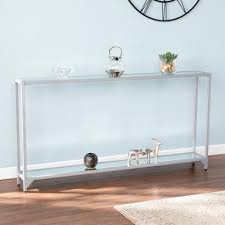 Antique silver patina designed console table. Silver Console Tables Accent Tables The Home Depot