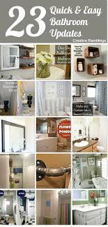 Collection by audrey p • last updated 9 weeks ago. 23 Quick And Easy Bathroom Updates Easy Bathroom Updates Simple Bathroom Bathroom Update