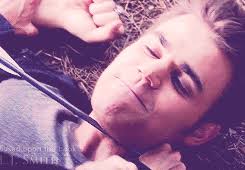 Can you talk about the scene in the woods where Elena says to Stefan  “You're the one who's getting me through this, no matter...