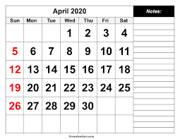 April 2020 Calendar Pdf Printable Template Free In 2020 2020 Calendar Template Calendar Template Calendar Printables
