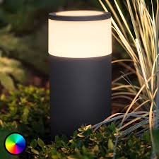 Moderne Smart Home Wegbeleuchtung Garten Philips Hue Calla Von Philips Hue Schwarz Sockelleuchte Led Lampe Mit Bewegungsmelder Und Led Bewegungsmelder