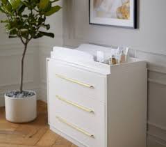Art Deco Dresser Topper Simply White Pottery Barn Kids Modern Changing Tables Changing Table Dresser Classic Dressers