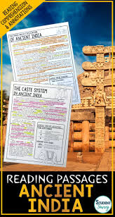 Ancient India Reading Passages Questions Annotations Reading Passages Teaching History Social Studies Middle School