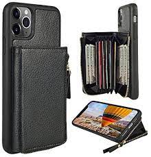 It wraps it in a hard, polycarbonate shell, and then adds a leather layer to that. Iphone 11 Pro Max Wallet Case Zve Case With Credit Card Id Card Holder Slot Money Pocket Protective Leather Cover Zipper Wallet Case For Iphone 11 Pro Max 6 5 Inch 2019 Black