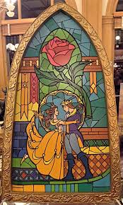 Rising in the east tale as old as time, song as old as rhyme, beauty and the beast! Disney Parks Exclusive Beauty The Beast Stained Glass Window Frame New In Box Disney Stained Glass Stained Glass Rose Glass Art Projects