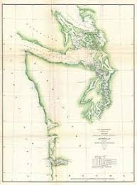 details about 1857 coastal map nautical chart the washington coastal puget sound vancouver