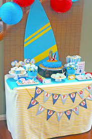 My 3 monsters sweet 16 beach bash outdoor movie night. Surf Themed Birthday Party Via Kara S Party Ideas Karaspartyideas Com Surf Themed Bi Beach Birthday Party Kids Birthday Party Decoration Surf Birthday Party