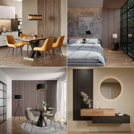 Akustikpaneel Sonoa Nussbaum/Braun 4 Stück Vicco № 26589 | Ok-living.de