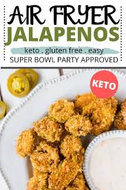 Keto Air Fryer Jalapenos Recipe Ketofocus Recipe Air Fryer Recipes Healthy Spicy Snacks Air Fryer Recipes Low Carb