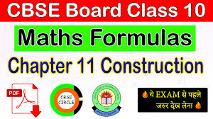 Maths Class 10 Chapter 11 Construction Important Formulas Cbse Ncert Solutions Pdf Notes Polynomials Math Formulas Math
