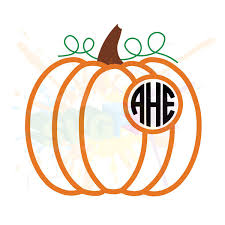 Pumpkin Monogram Svg Files For Cricut Designs Pumpkin Svg Etsy Pumpkin Monogram Monogram Svg Fall Monograms