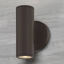 Led Cylinder Outdoor Wall Light Up Down Bronze 2700k 1770 Bz S9382 Led 2700k Destination Lighting