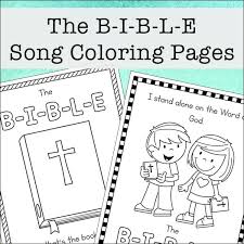 Best faith coloring pages artsybarksy. The B I B L E Song Coloring Pages Free Printables The Bible Song