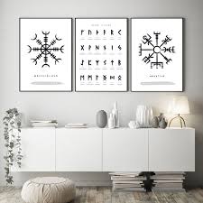 Now is the time for greatness. Runes Posters And Prints Viking Scandinavian Old Norse Elder Futhark Runes Wall Art Pictures Canvas Painting Living Room Decor Painting Calligraphy Aliexpress