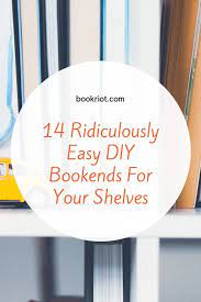 Time and cost for the diy bunny bookends. 14 Ridiculously Easy Diy Bookends For Your Shelves Bookriot Com Diy Bookends Homemade Bookends Homemade Books