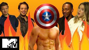 Catch sebastian stan in the bronze in theaters now! Captain America Civil War Cast Play Guess The Marvel Abs Mtv Movies Youtube