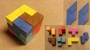A soma cube is a 3d puzzle invented in 1933 by danish scientist piet hein. How To Make A Soma Cube From Sonobe Cubes Youtube