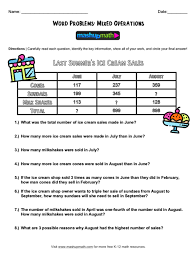 Of a 4% baking soda solution and 8 qt. 5th Grade Math Word Problems Free Worksheets With Answers Mashup Math