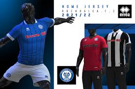 The home kit is usually all red with a white trim, and red shorts. News Football Errea