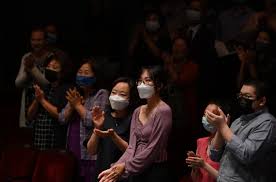 Trio Barclay, violinist Dennis Kim, cellist Jonah Kim, and pianist Sean  Kennard, perform at the Irvine Barclay Theatre