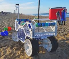 Beach Wagons Wagons With Big Wheels Wagon World In 2020 Beach Cart Beach Wagon Beach Cart Diy