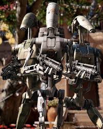 B1 Battle Droid Jungle Training And Pilot Star Wars Poster Star Wars Pictures Star Wars Droids