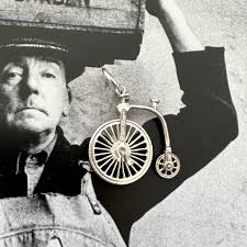 Vonk Jewellery Vintage Articulated Silver Penny Farthing Charm