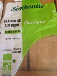 Bio Biothentic Graines De Lin Brun 350g Biothentic Points Ww