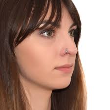 Surgical Steel Septum Hoops With Opal Balls 18g 20g 2PCS