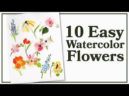 Maybe you would like to learn more about one of these? Easiest Way To Paint Ten Flowers With Watercolor Youtube Watercolor Flowers Tutorial Watercolor Art Lessons Watercolor