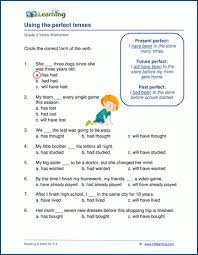Grade 7 english grammar worksheets in this seventh grade matching worksheet students will explore the meanings of some common greek root grade 7 english grammar worksheets imagine learning uses games and interactive lessons to develop language and literacy scores for pre k through. Using Pefect Tenses Worksheets K5 Learning