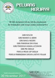 Jubah pelajar tahfiz sekolah menengah islam iqkl. Peluang Kerjaya Di Smi Iqkl Sek Men Islam Iqkl Facebook