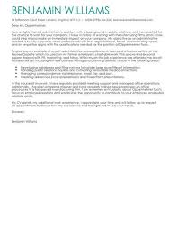 Use the cover letter to justify the abilities that could potentially make you an asset to the company. Administrative Assistant Cover Letter Template Cover Letter Templates Examples