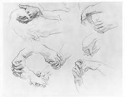 John Singer Sargent Studies Of Clasped Hands For Apollo And The Muses Charcoal On Off White La Apollo And The Muses John Singer Sargent Harvard Art Museum