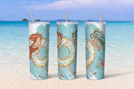 Download Beach Girls Tumbler Sublimation Design 20 Oz Skinny Tumbler By Olgagriga Art Thehungryjpeg Com