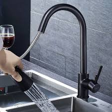 Schwarz Ausziehbar Kuchenarmatur Mischbatterie Wasserhahn Einhebelmischer Kuche Heimwerker Bad Kuche Armaturen Mischbatterien Kuchenarmatur Wasserhahn