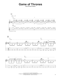Report if score is not found. Game Of Thrones Main Title Sheet Music Ramin Djawadi Guitar Tab