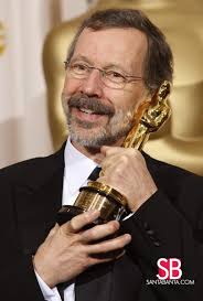 Gordon E. Sawyer Oscar winner Ed Catmull holds his statuette backstage at  the 81 Picture # 86554