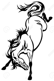 Black And White Mustang Clipart Stock Vector Horse Tattoo Horse Clip Art Horse Silhouette
