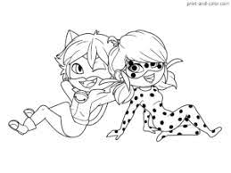 Miraculous Tales Of Ladybug Cat Noir Coloring Pages Print And Color Com Chibi Coloring Pages Ladybug Coloring Page Coloring Pages