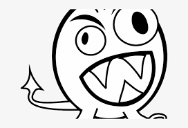 Download or print this amazing coloring page: Silly Cartoon Faces Anger Monster Coloring Pages Png Image Transparent Png Free Download On Seekpng