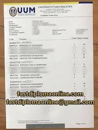 Choose the institution, ranking type and subject area in a search field to view university profile then click the button show. Uum Universiti Utara Malaysia Academic Transcript Sample For Students Reference Fastdiplomaonline Com