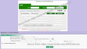 Karur vysya bank is one of the leading banks in india which offers its customers a range of banking services. Kvb Internet Banking Online Registration At Www Kvbin Com